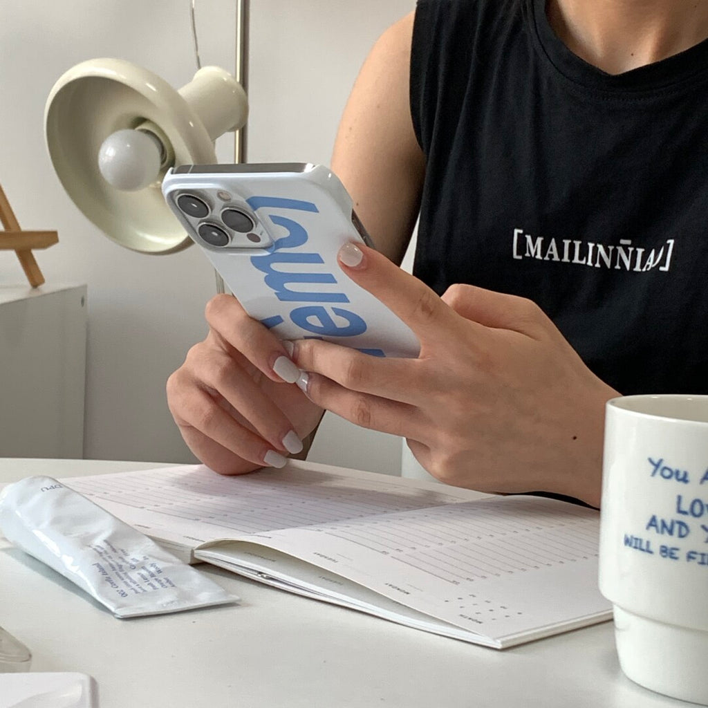 "Crème" Minimalist Hard Phone Case Film Print - BYY