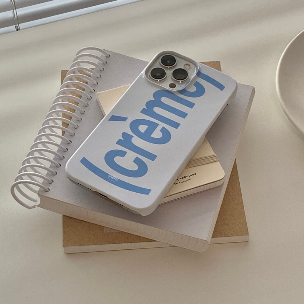 "Crème" Minimalist Hard Phone Case Film Print - BYY