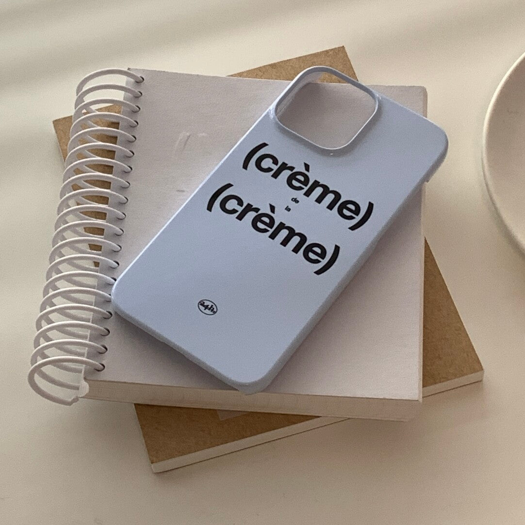 "Crème" Minimalist Hard Phone Case Film Print - BYY