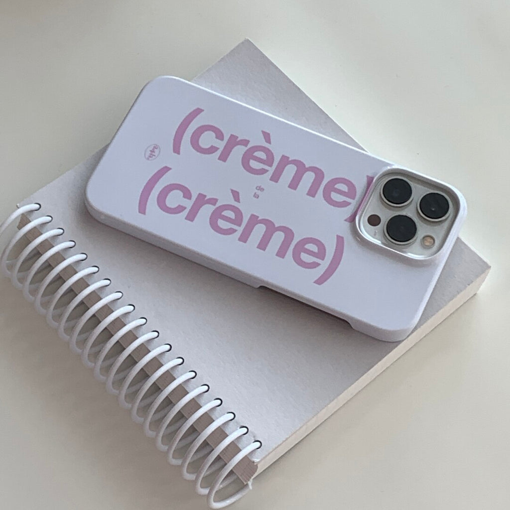 "Crème" Minimalist Hard Phone Case Film Print - BYY