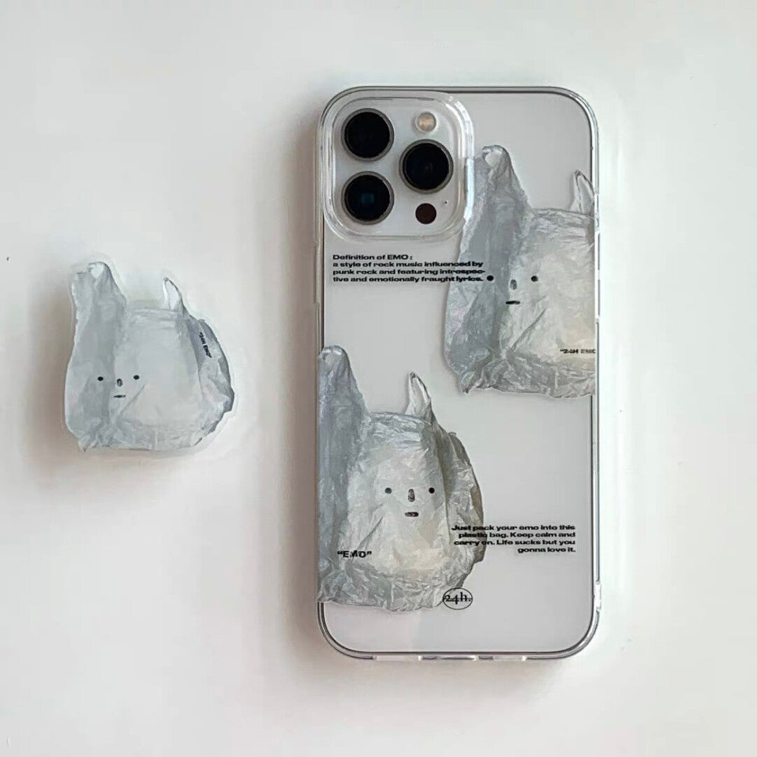 EMO Minimalist Plastic Bag Phone Case with Airbag Griptok - BYY