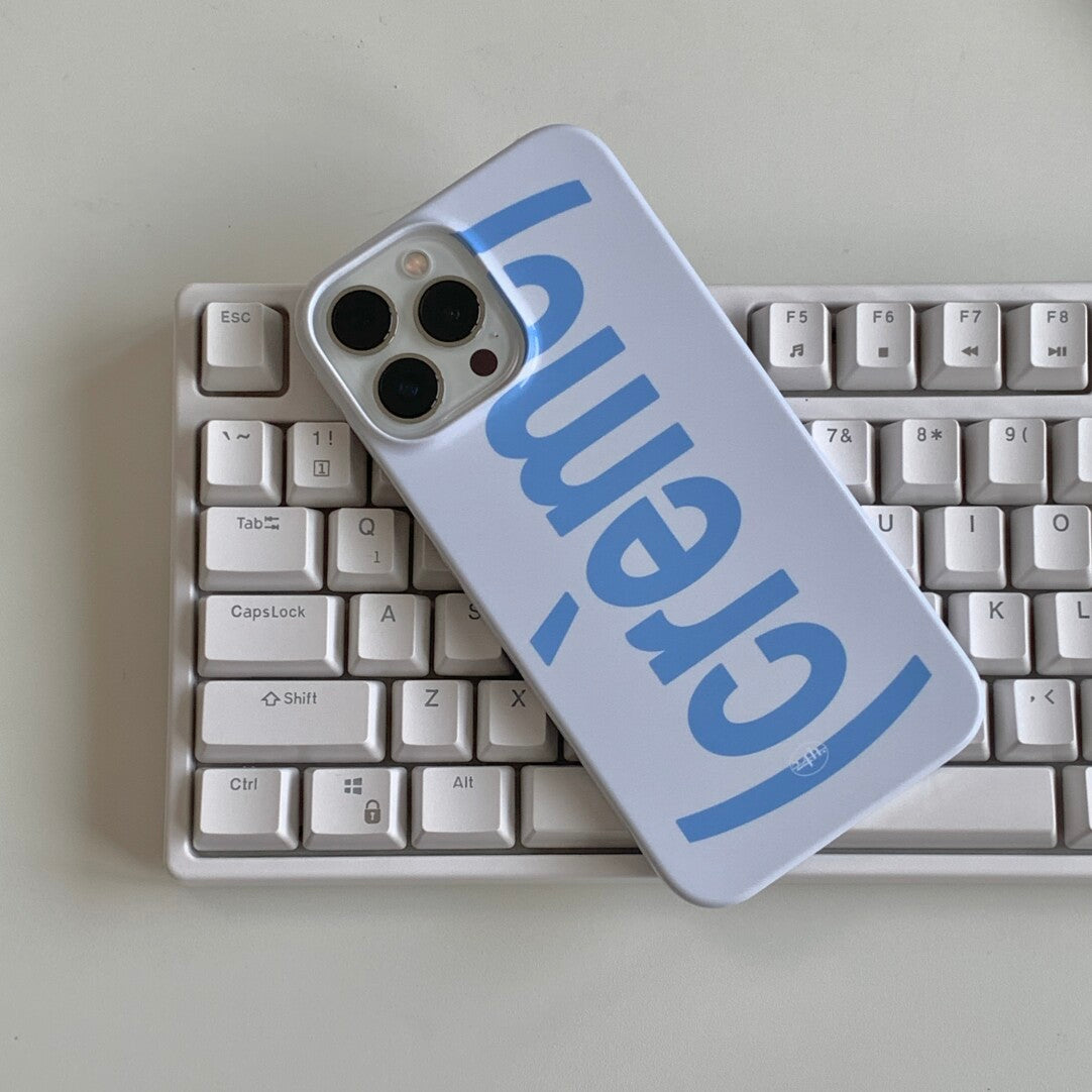 "Crème" Minimalist Hard Phone Case Film Print - BYY