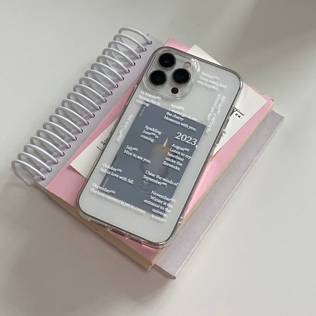 Minimalist「Miss you」Phone Case - Aesthetic Poem & Quote Soft TPU - BYY