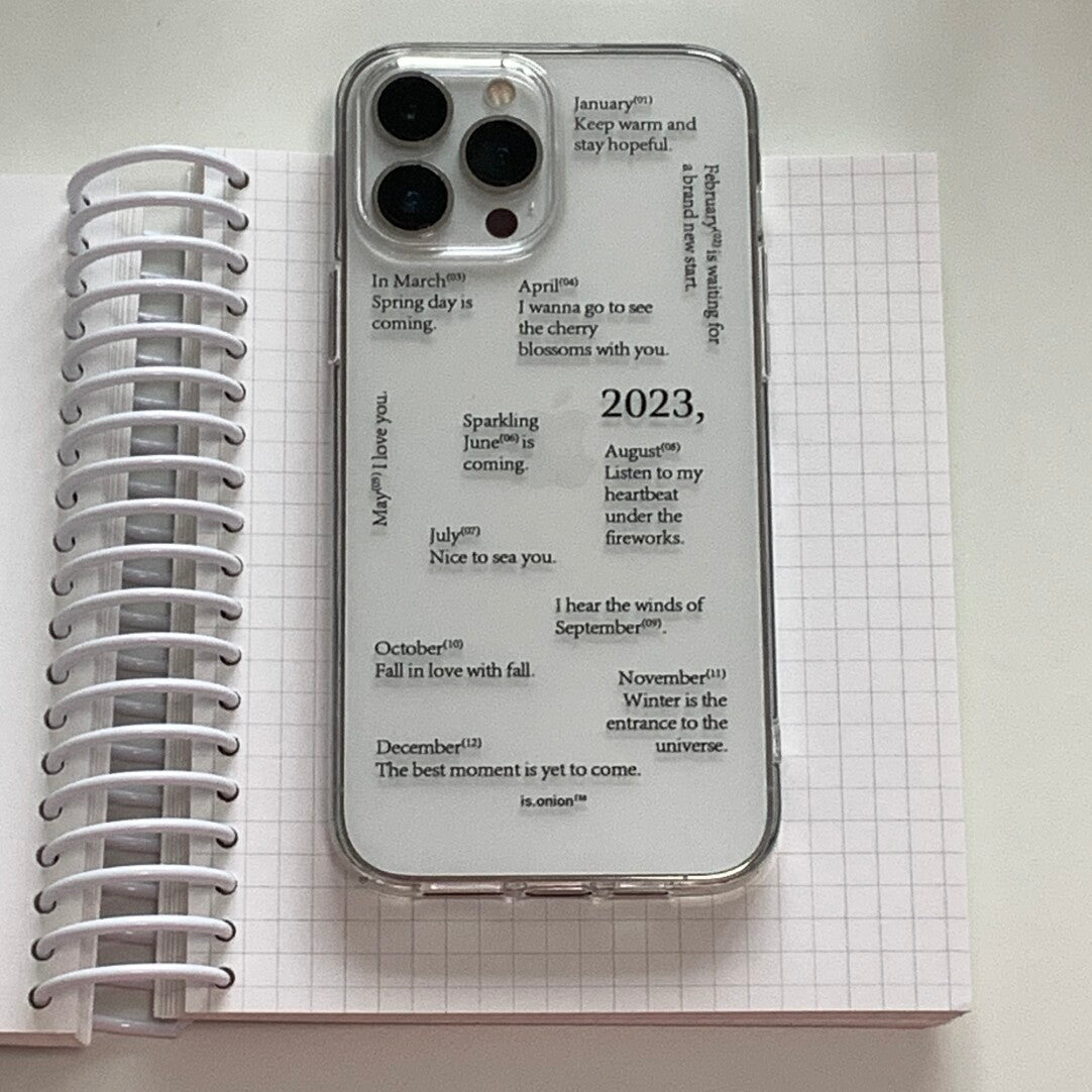 Minimalist「Miss you」Phone Case - Aesthetic Poem & Quote Soft TPU - BYY