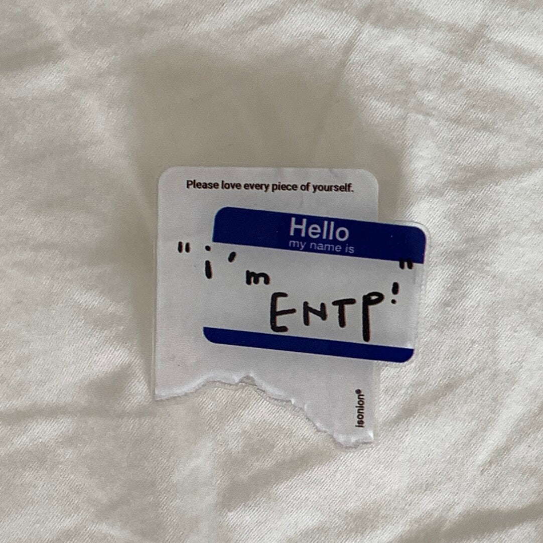 Aesthetic “I'm” Phone Case with MBTI Label Grip Stand - BYY