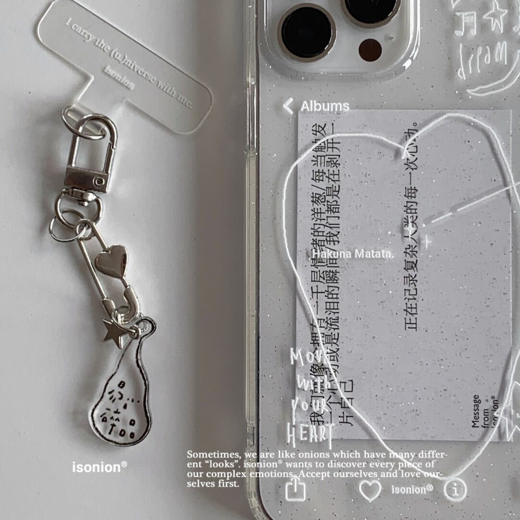 Hakuna Matata Clear Phone Case with Fine Glitter MagSafe - BYY