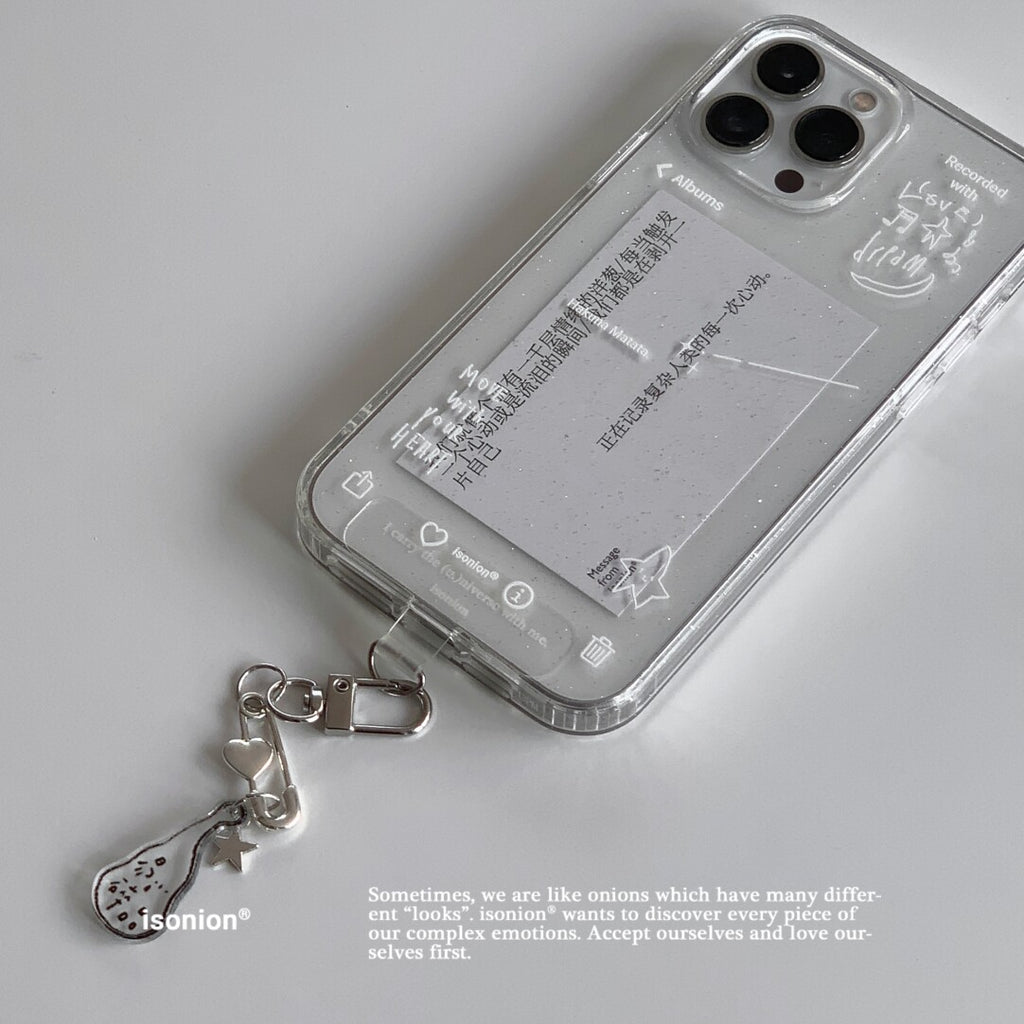 Hakuna Matata Clear Phone Case with Fine Glitter MagSafe - BYY