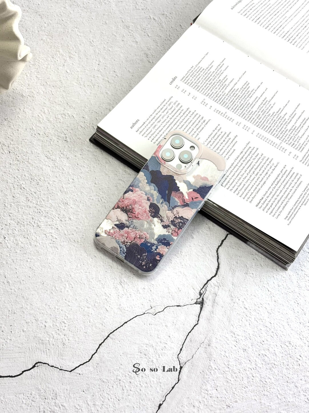 Artistic Metallic Luster Ukiyo-e Phone Case IMD-SSL