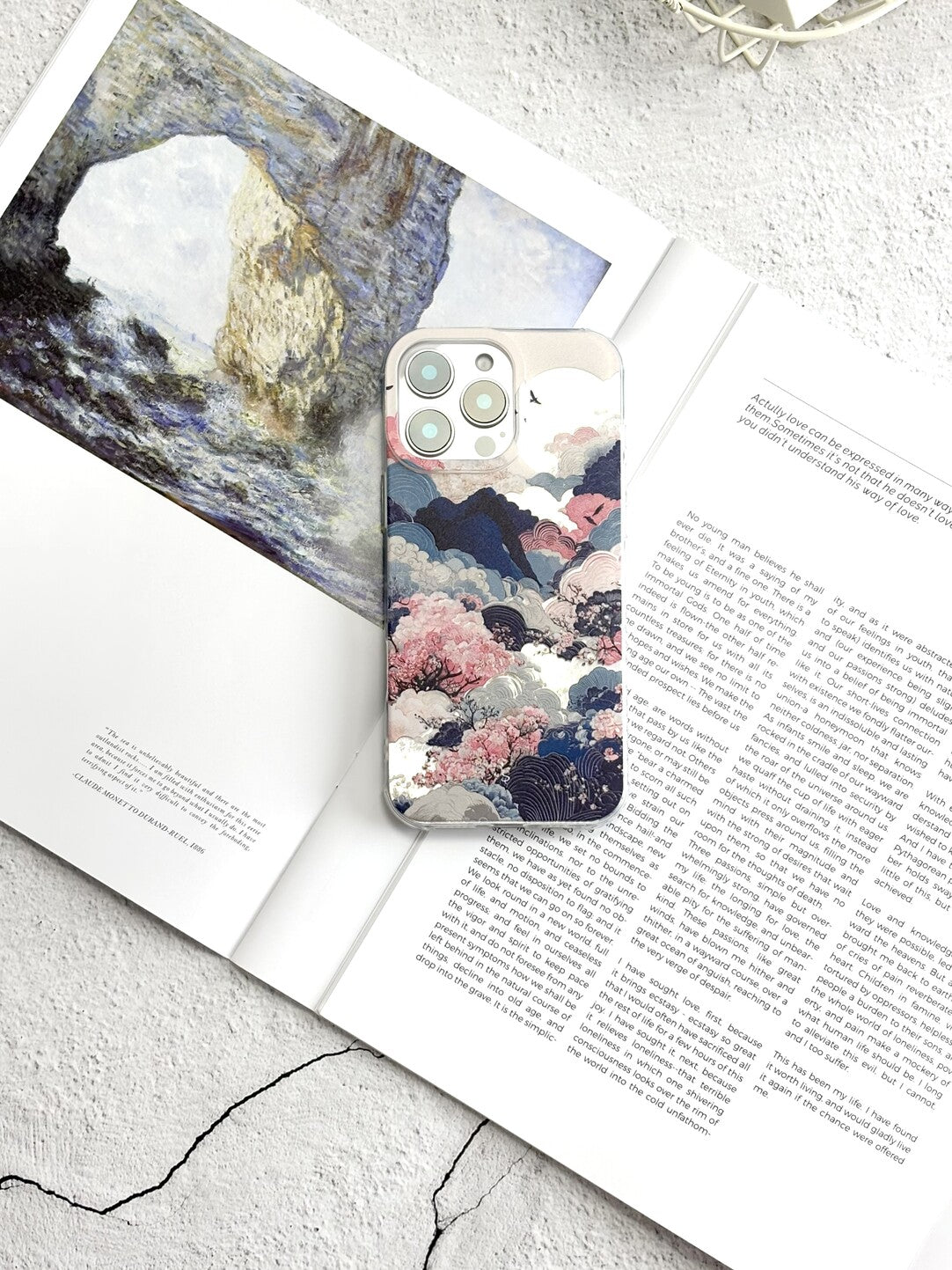 Artistic Metallic Luster Ukiyo-e Phone Case IMD-SSL