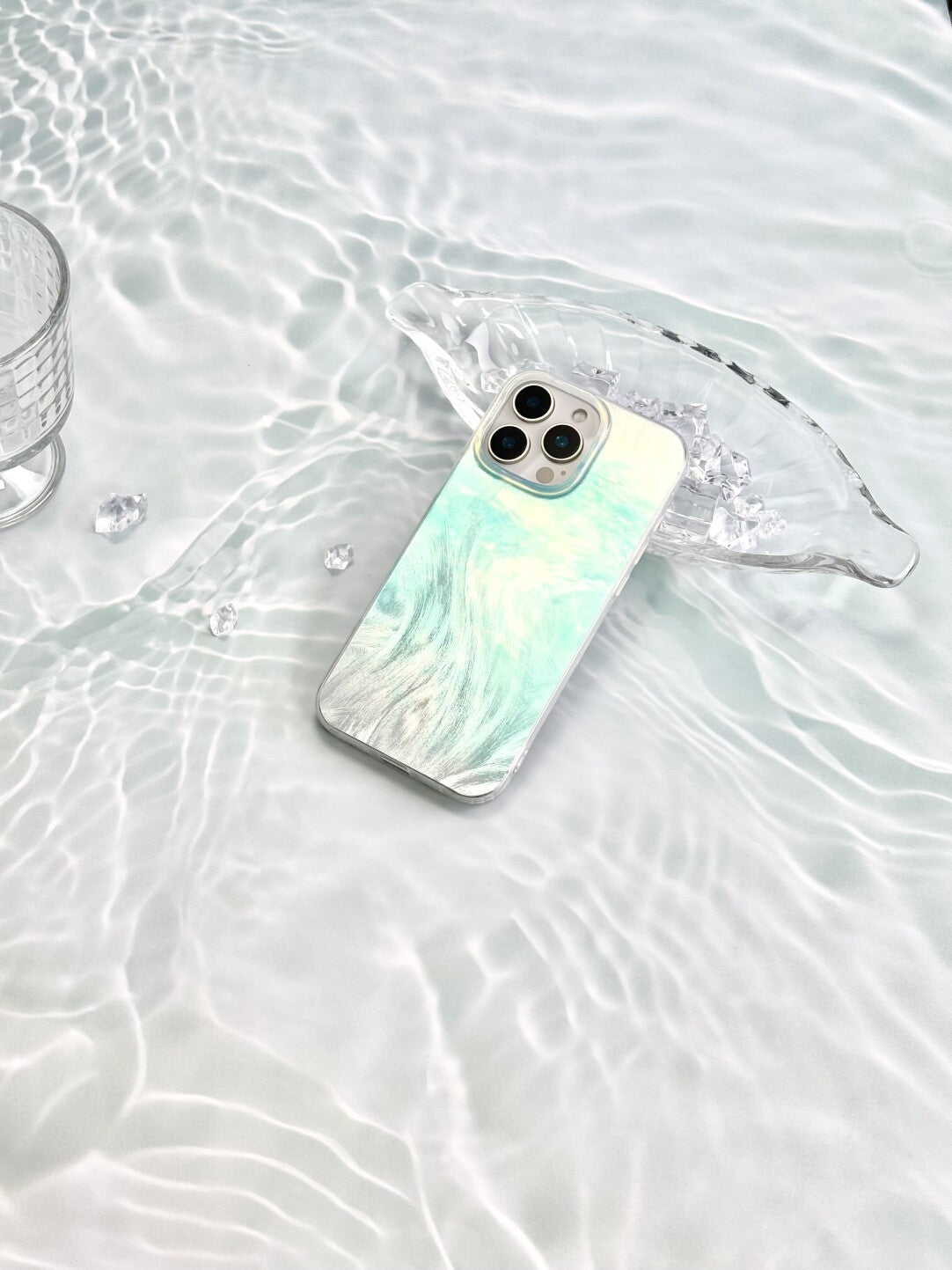 Artistic Metallic Luster Abstract Ripples Phone Case IMD-SSL