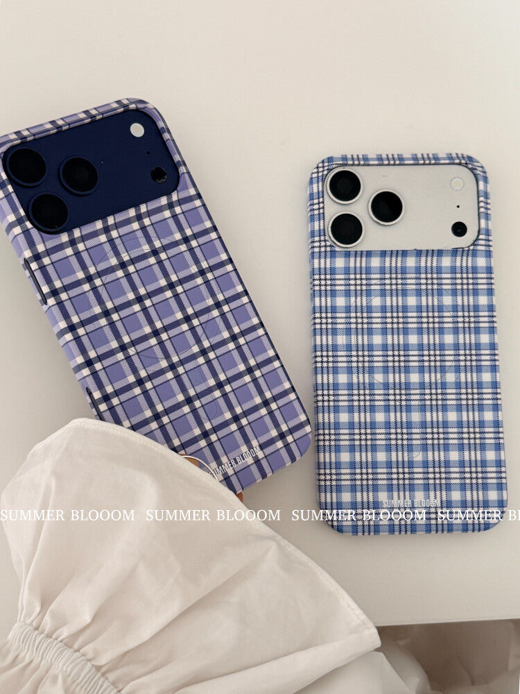 Aesthetic Plaid iPhone Case - Single Layer SB-IML MagSafe