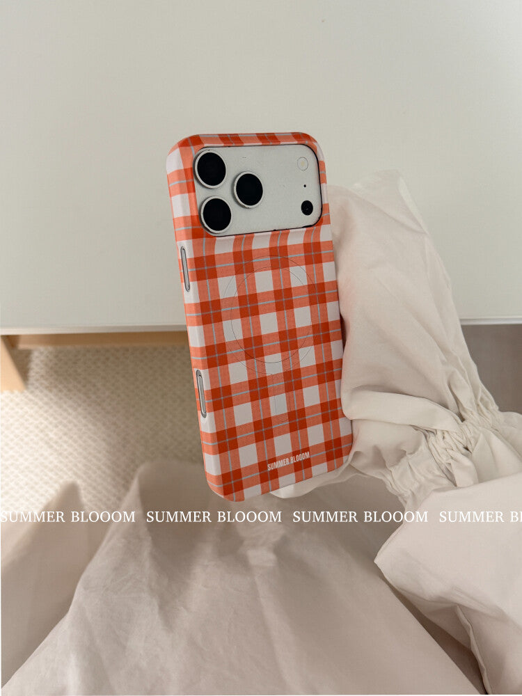 Aesthetic Plaid iPhone Case - Single Layer SB-IML MagSafe