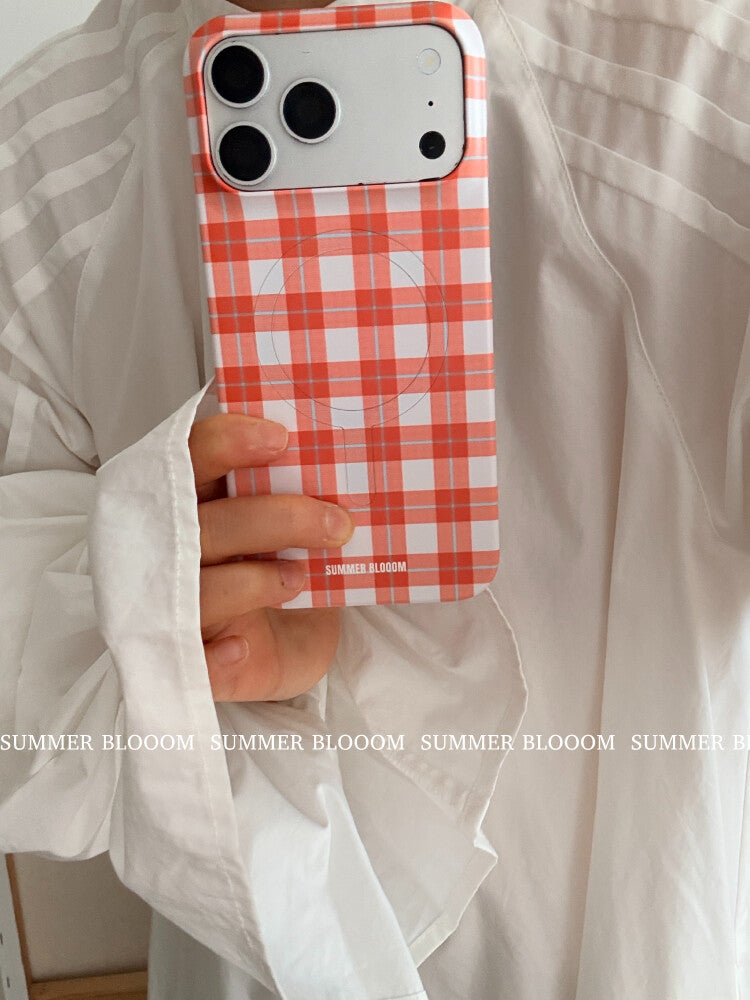 Aesthetic Plaid iPhone Case - Single Layer SB-IML MagSafe