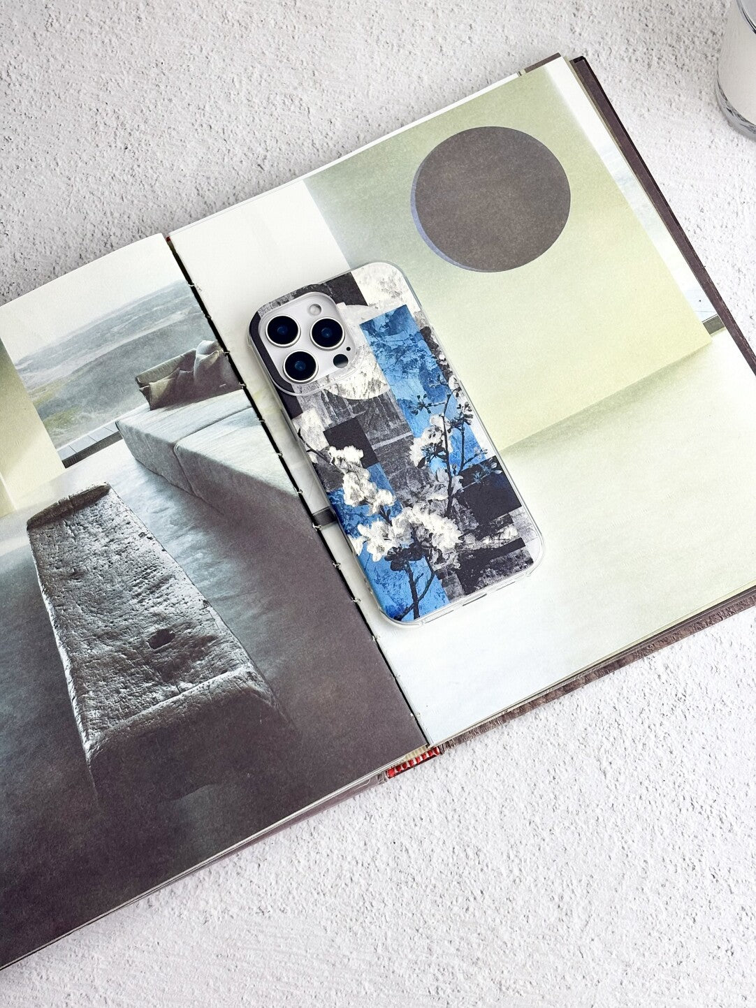 Artistic Metallic Luster Moonlight Slumber Phone Case Chinoiserie IMD-SSL