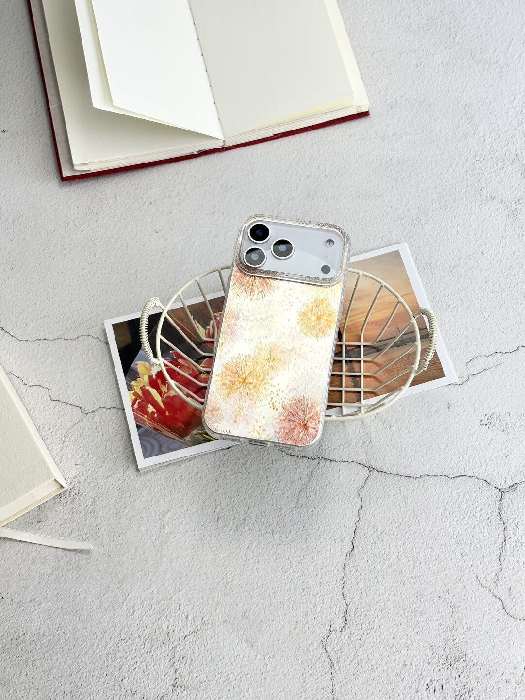 Artistic Metallic Luster Firework Phone Case IMD-SSL