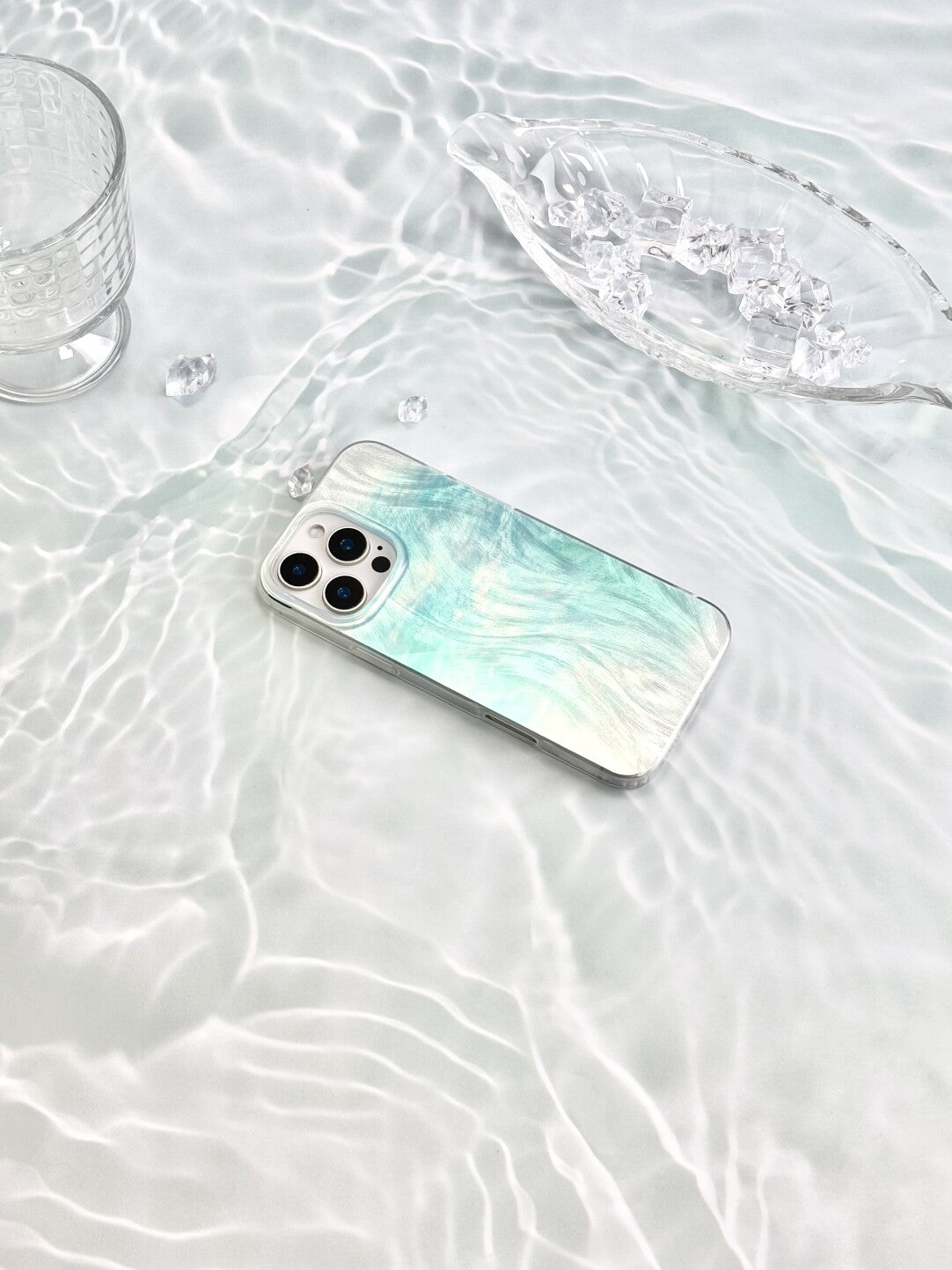 Artistic Metallic Luster Abstract Ripples Phone Case IMD-SSL