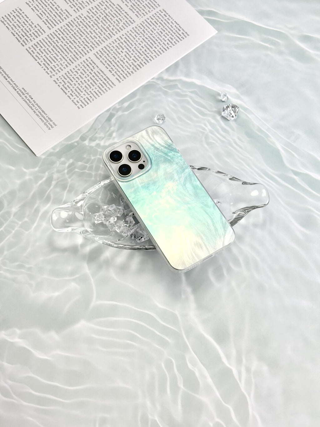 Artistic Metallic Luster Abstract Ripples Phone Case IMD-SSL