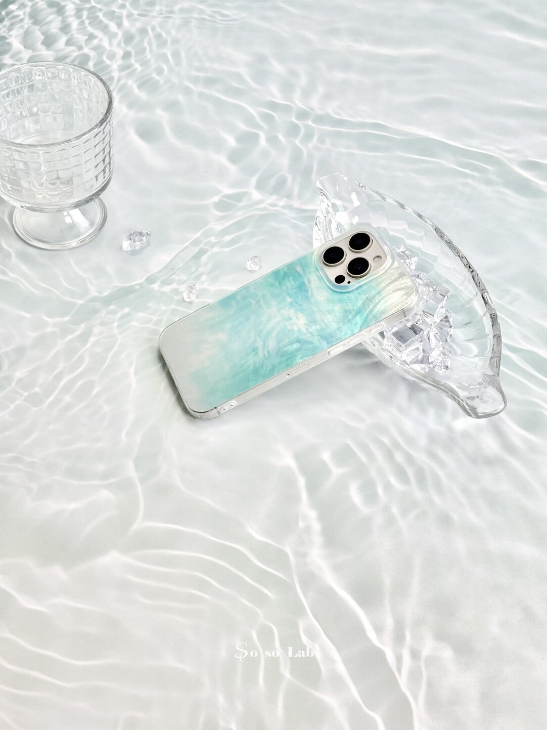 Artistic Metallic Luster Abstract Ripples Phone Case IMD-SSL