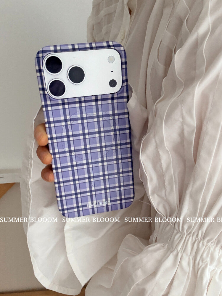 Aesthetic Plaid iPhone Case - Single Layer SB-IML MagSafe
