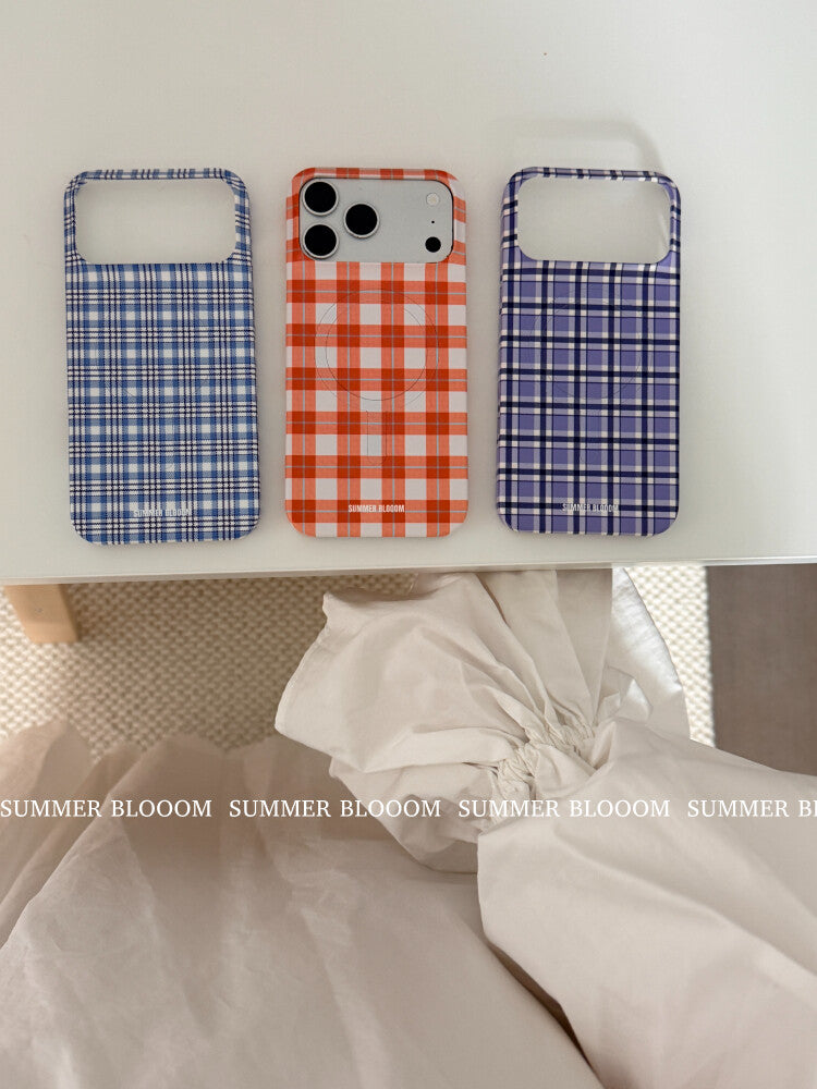 Aesthetic Plaid iPhone Case - Single Layer SB-IML MagSafe
