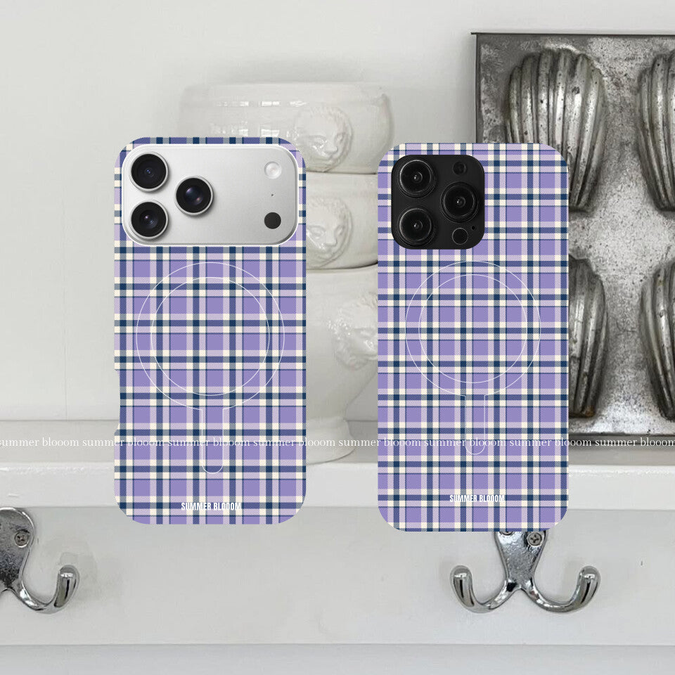 Aesthetic Plaid iPhone Case - Single Layer SB-IML MagSafe