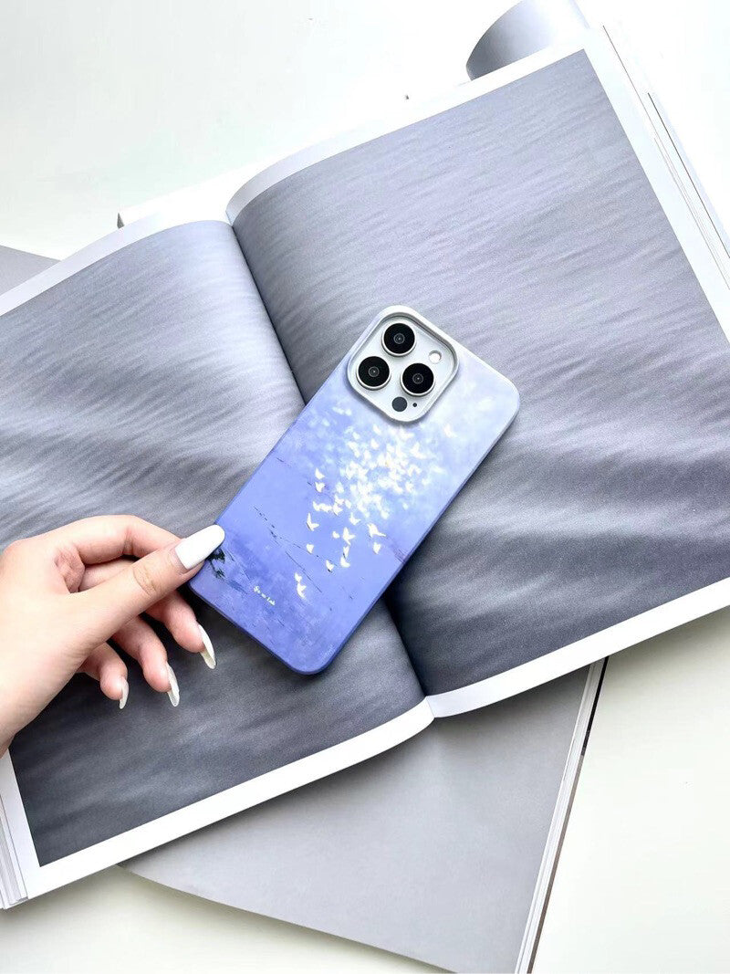 Flying Birds Impressionist Artistic Phone Case Film Print- SSL