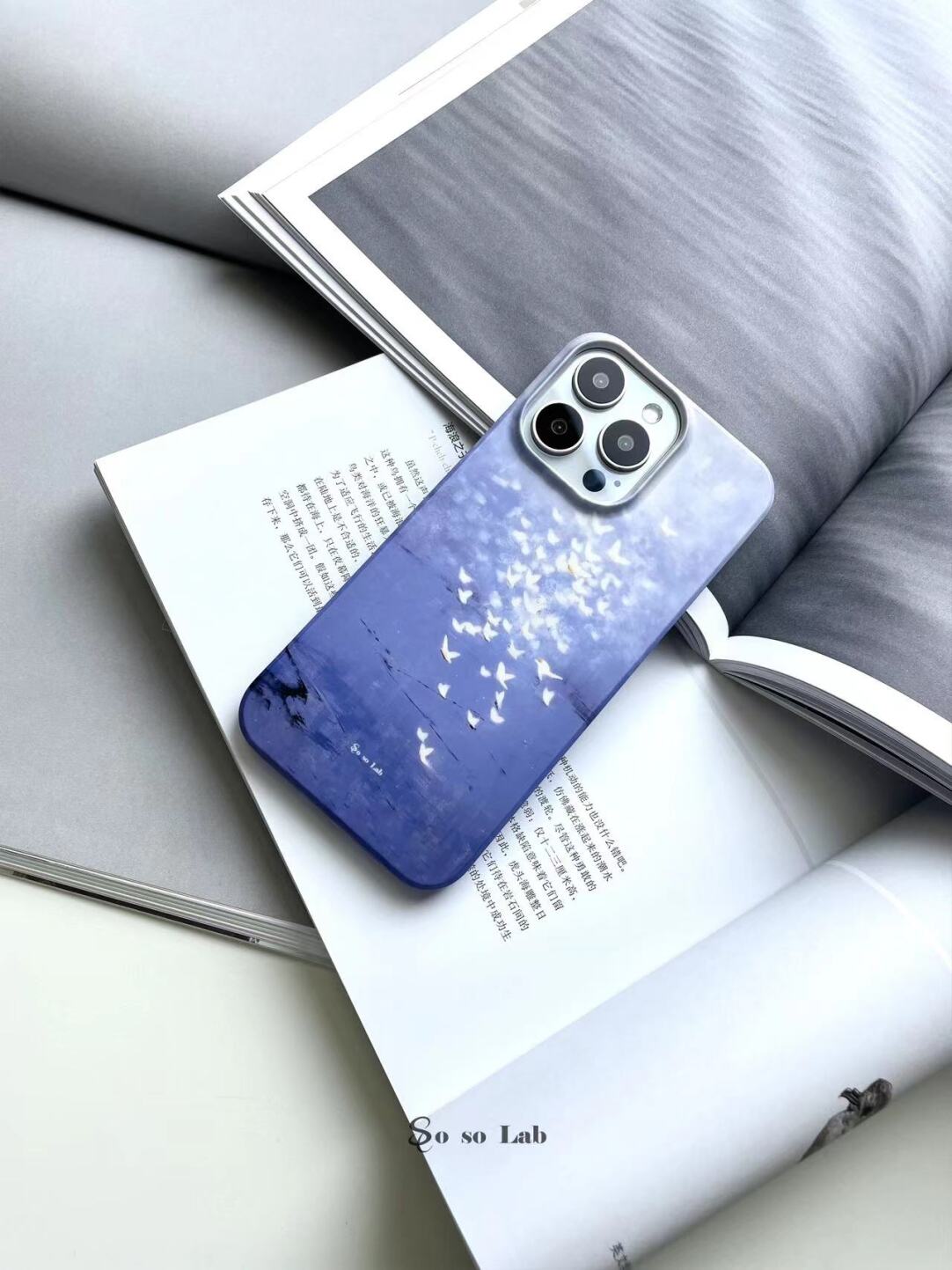 Flying Birds Impressionist Artistic Phone Case Film Print- SSL