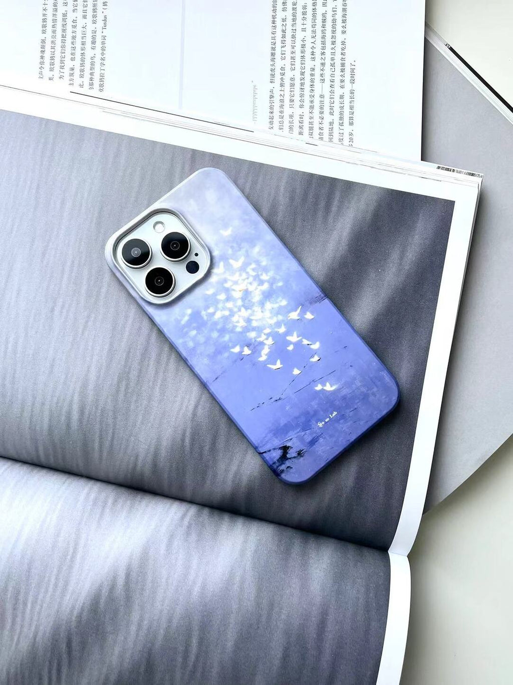 Flying Birds Impressionist Artistic Phone Case Film Print- SSL