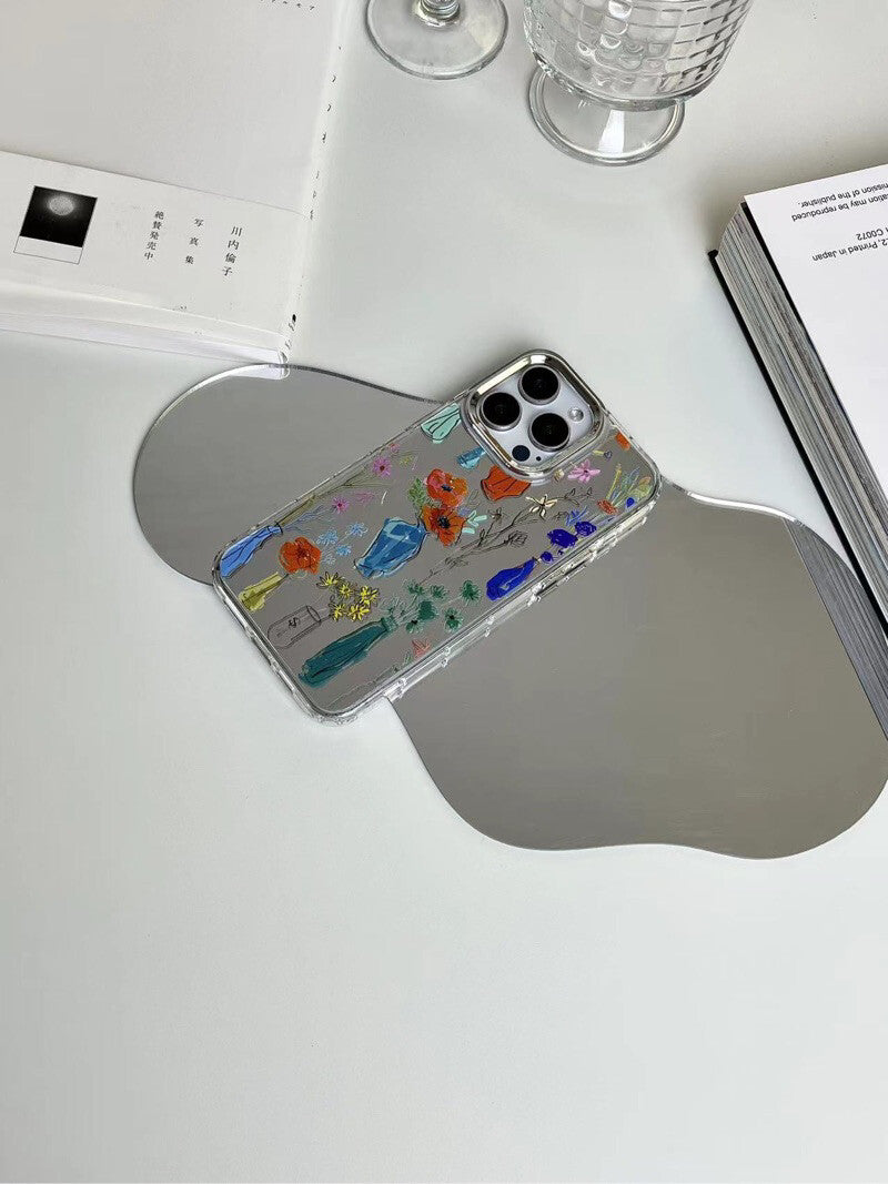 Blooming Artistic Floral Mirror Phone Case- SSL