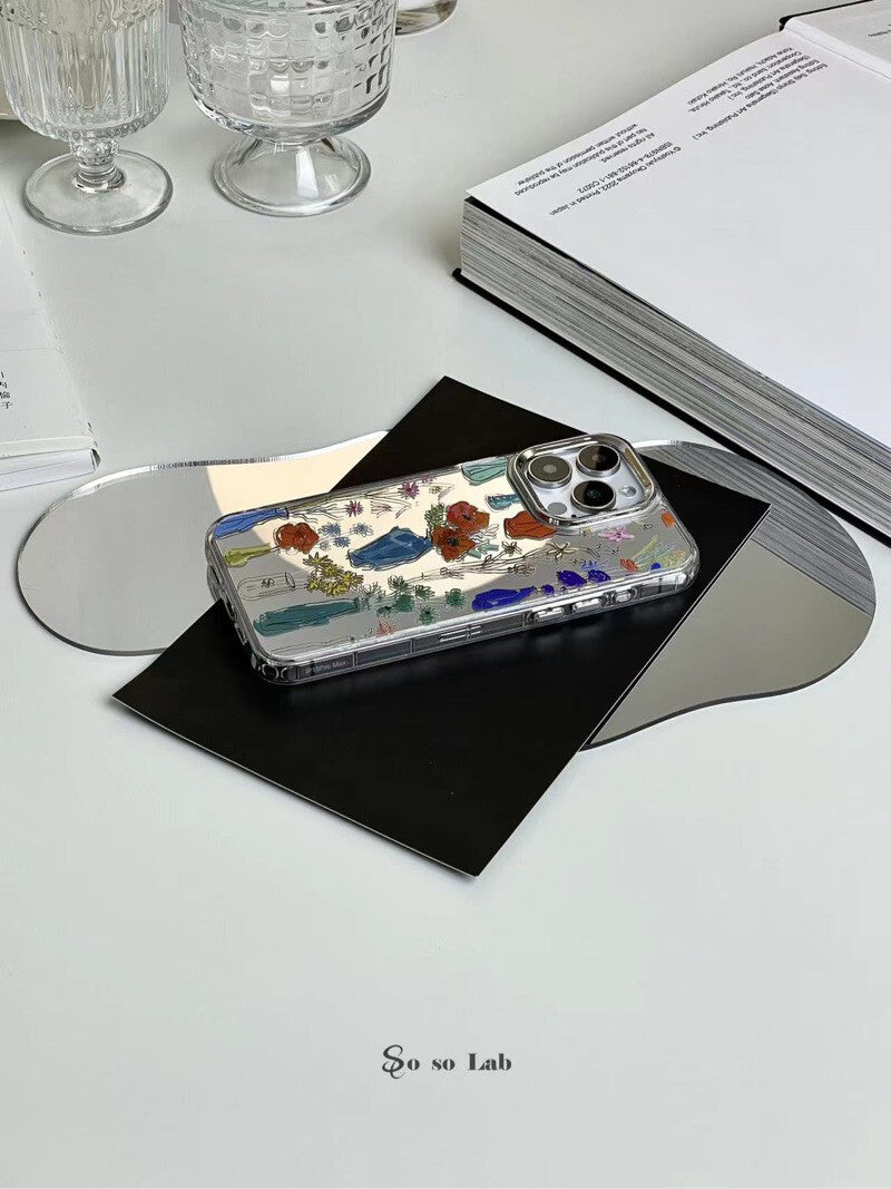 Blooming Artistic Floral Mirror Phone Case- SSL