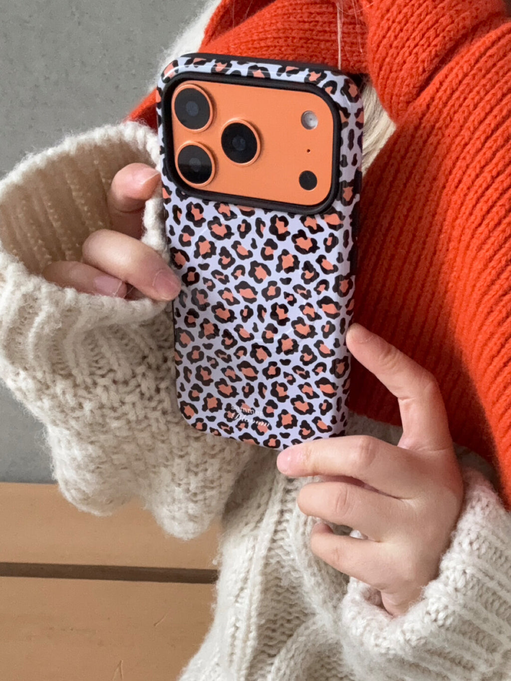 Luxury Leopard Print Phone Case - 2-in-1 Double Layer SB-IML MagSafe