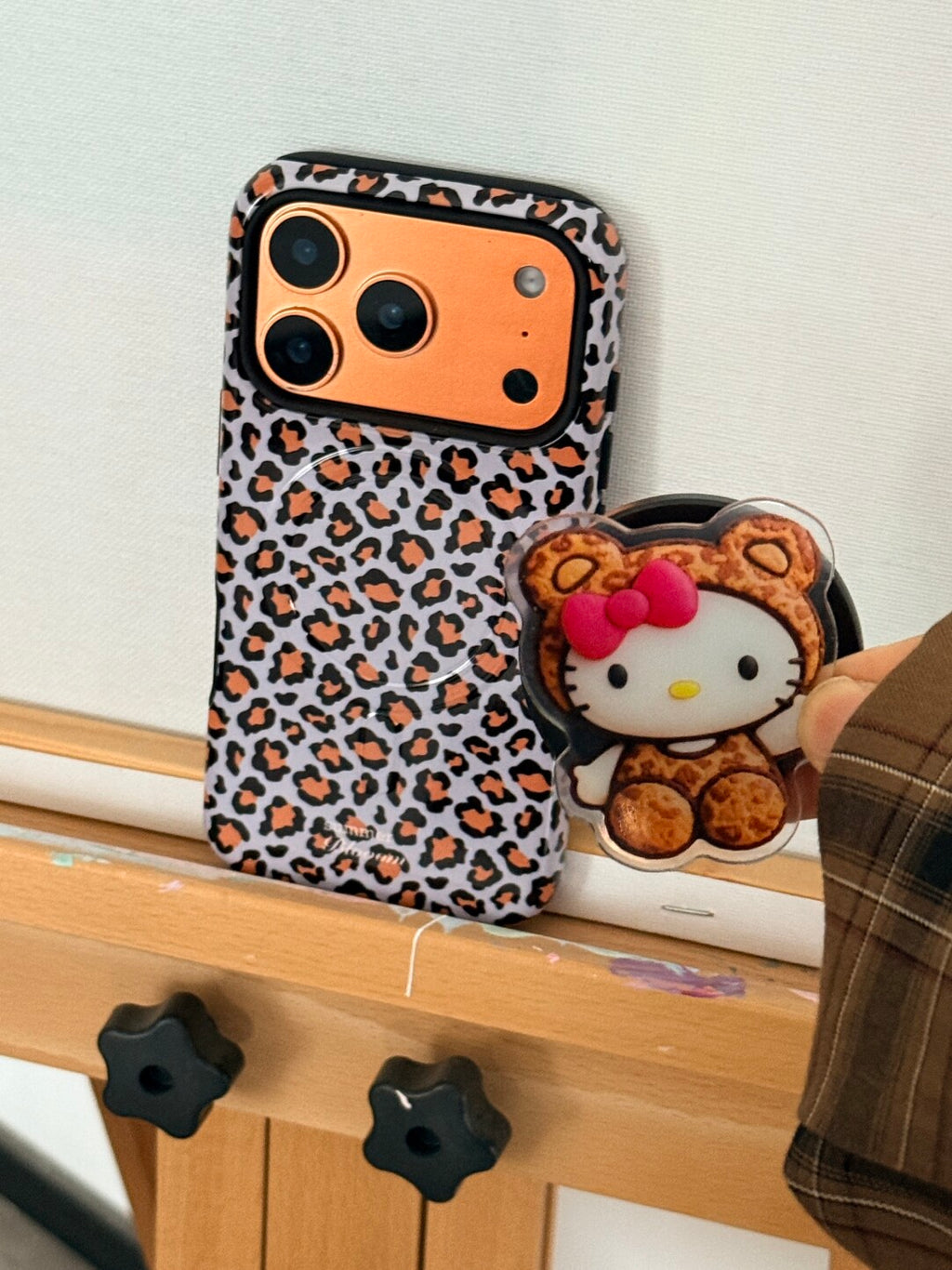Luxury Leopard Print Phone Case - 2-in-1 Double Layer SB-IML MagSafe