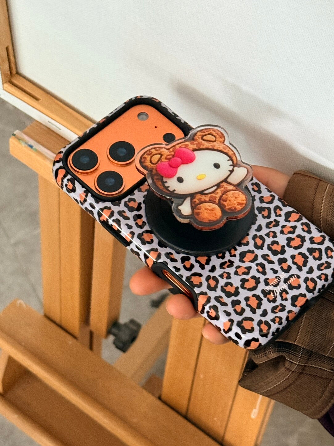 Luxury Leopard Print Phone Case - 2-in-1 Double Layer SB-IML MagSafe