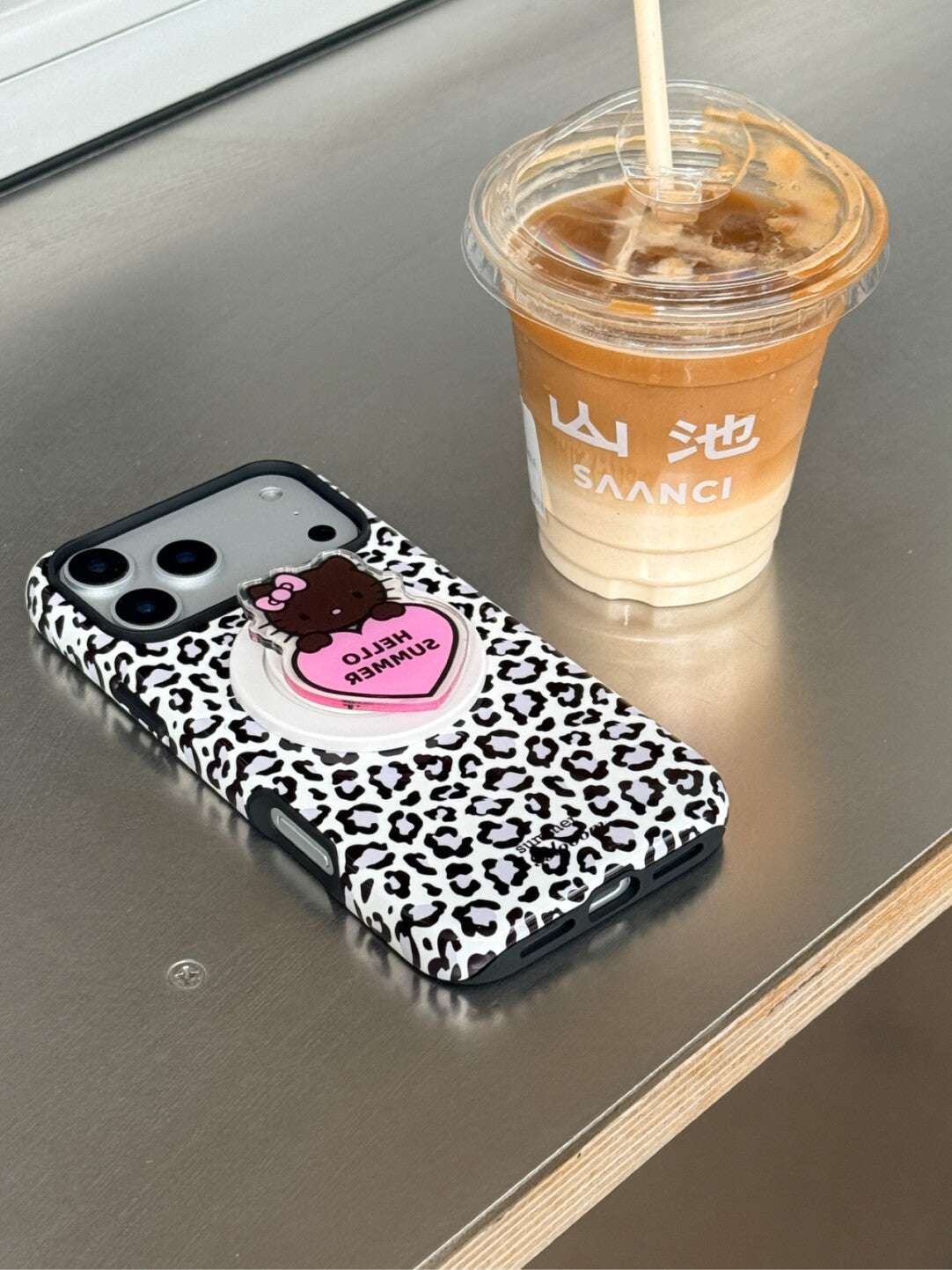 Luxury Leopard Print Phone Case - 2-in-1 Double Layer SB-IML MagSafe