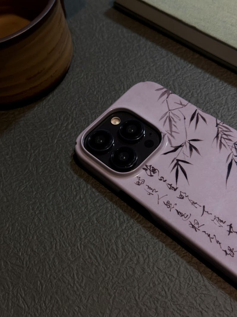 「Chinoiserie」Purple Bamboo Phone Case-NS