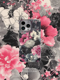 Artistic Metallic Luster Dark Rose & Orchid Phone Case Chinoiserie IMD-SSL