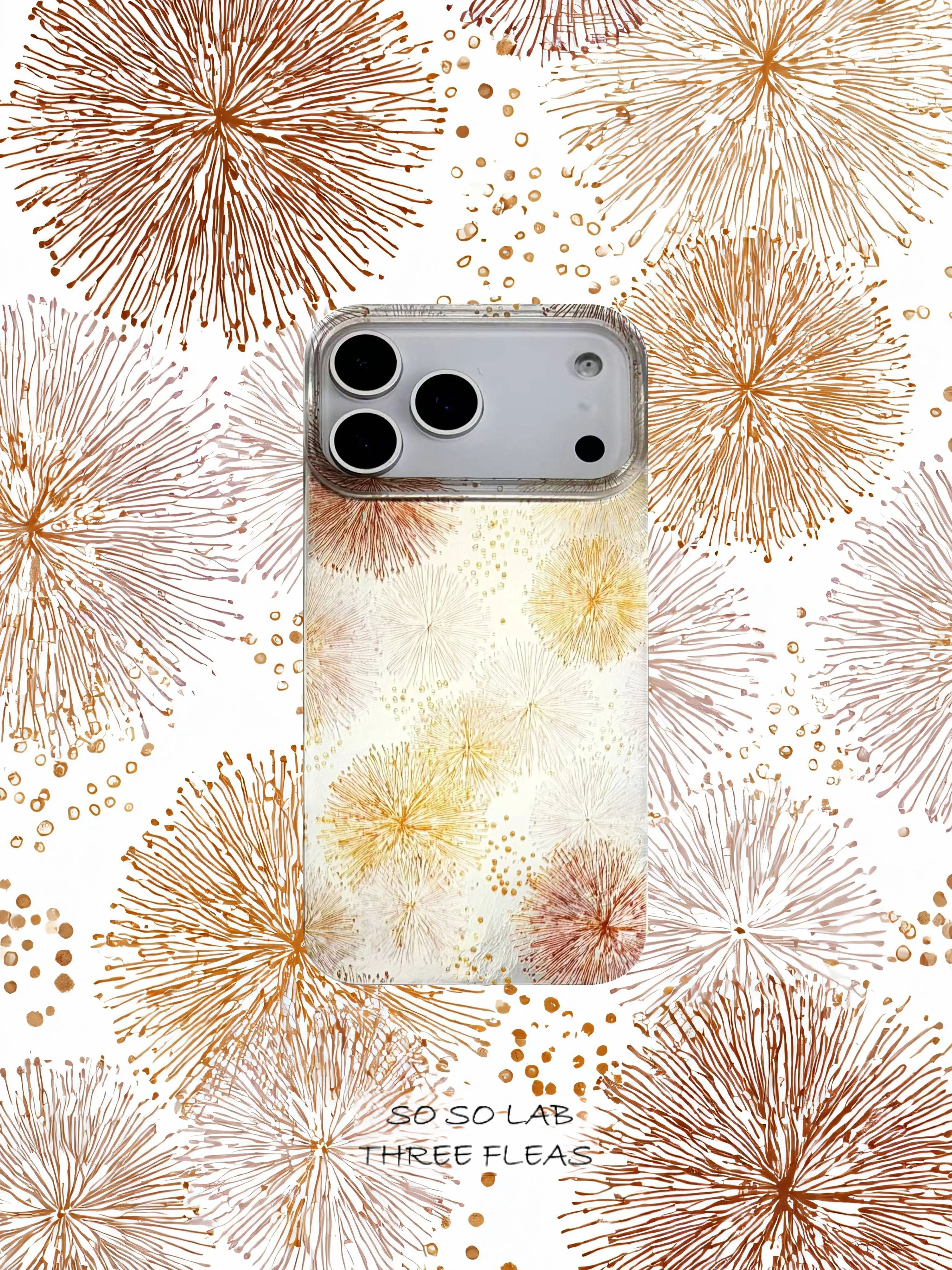 Artistic Metallic Luster Firework Phone Case IMD-SSL