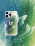 Artistic Metallic Luster Butterfly Breath Phone Case IMD-SSL