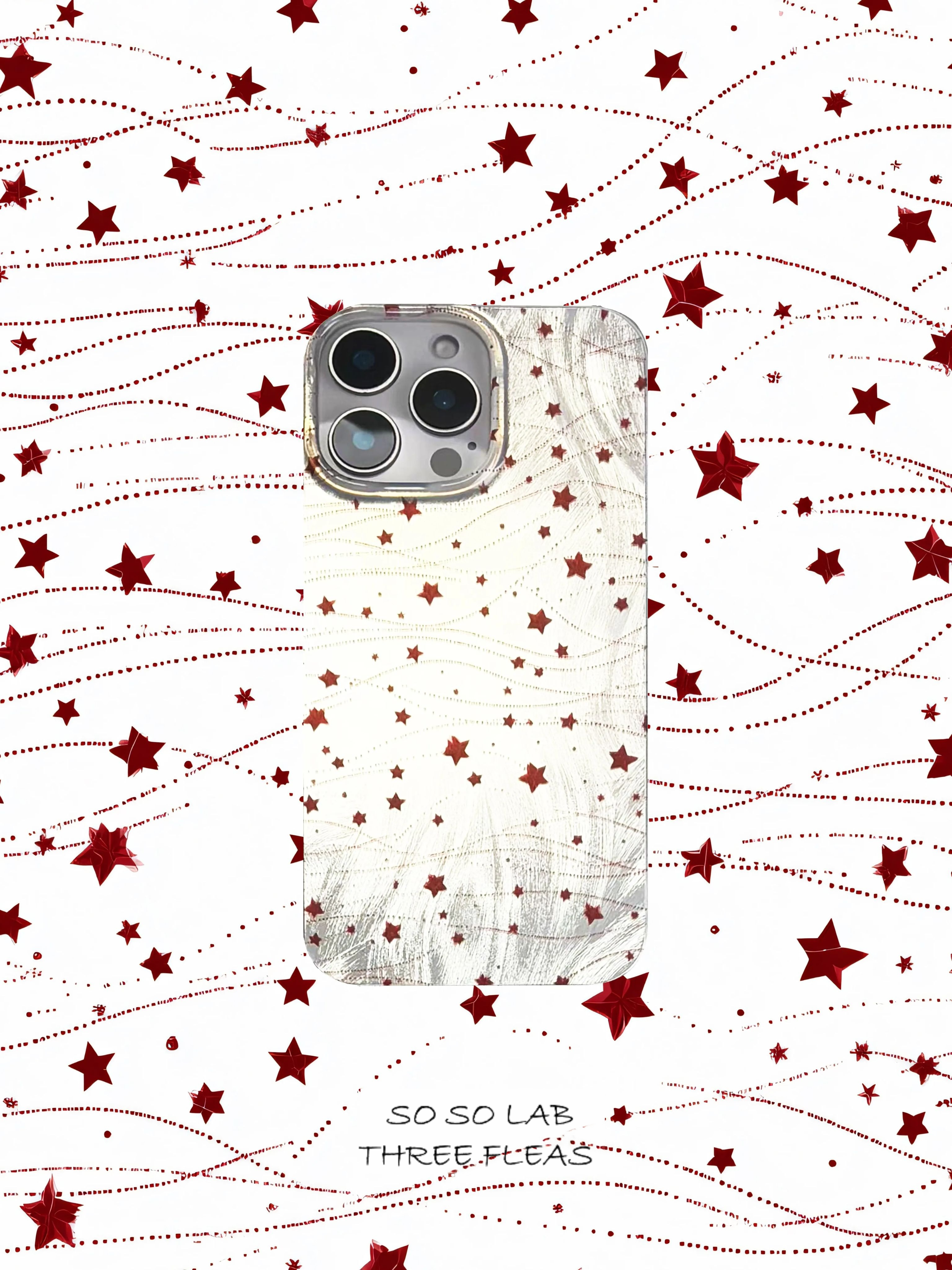 Artistic Metallic Luster Star Trail Phone Case IMD-SSL