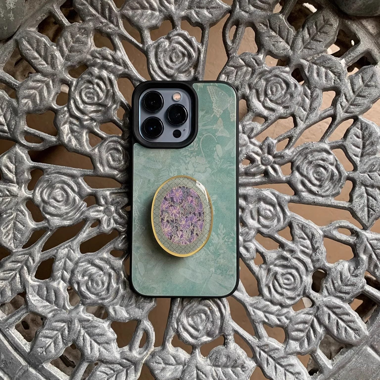 Butterfly Emerald Matte or Glass Case | iPhone Case | Three Fleas