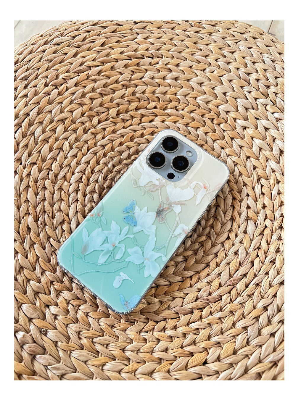 Butterfly and Magnolia Phone Case | iPhone Case | Three Fleas