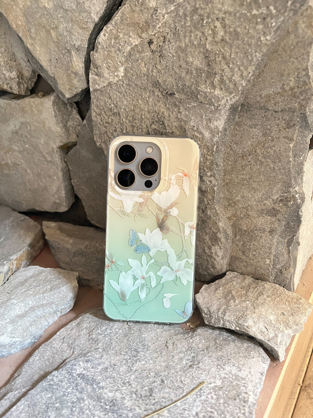 Butterfly and Magnolia Phone Case | iPhone Case | Three Fleas