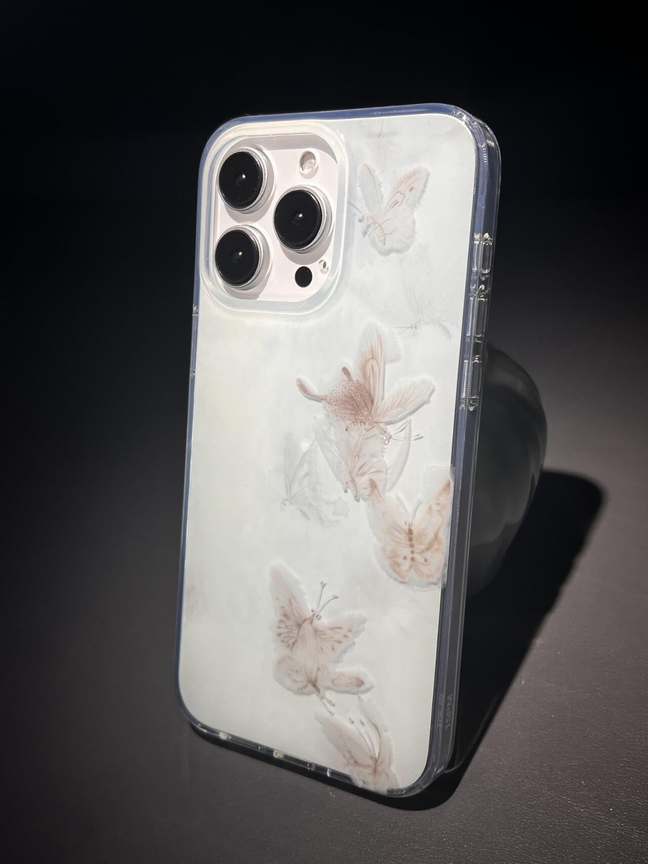 「Chinoiserie」Blue Butterfly Phone Case | iPhone Case | Three Fleas