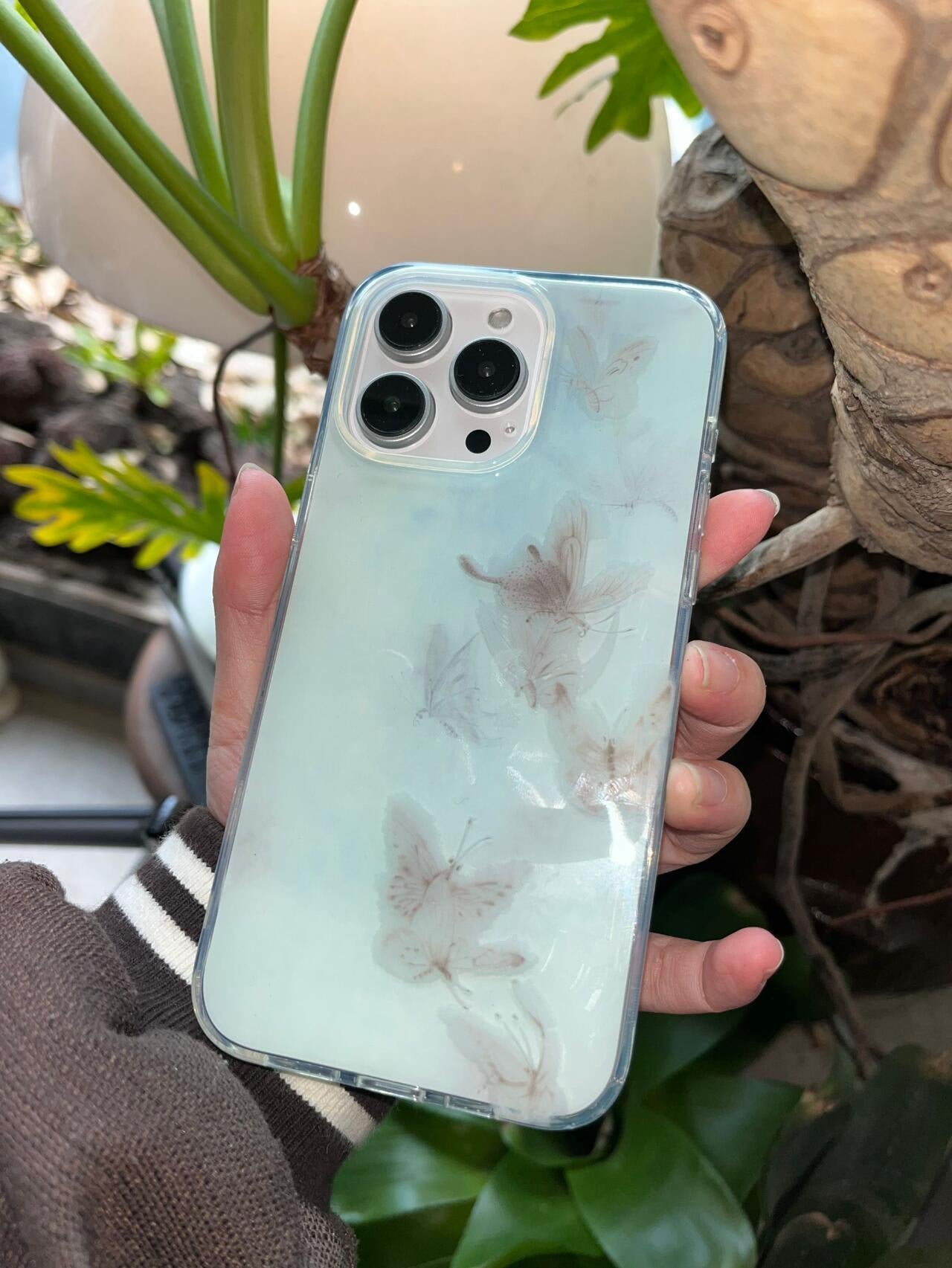 「Chinoiserie」Blue Butterfly Phone Case | iPhone Case | Three Fleas