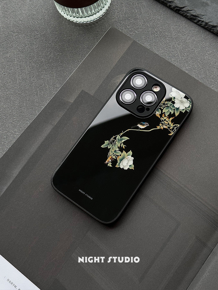 「Chinoiserie」Flowers and Birds Printed Phone Case | iPhone Case | Three Fleas