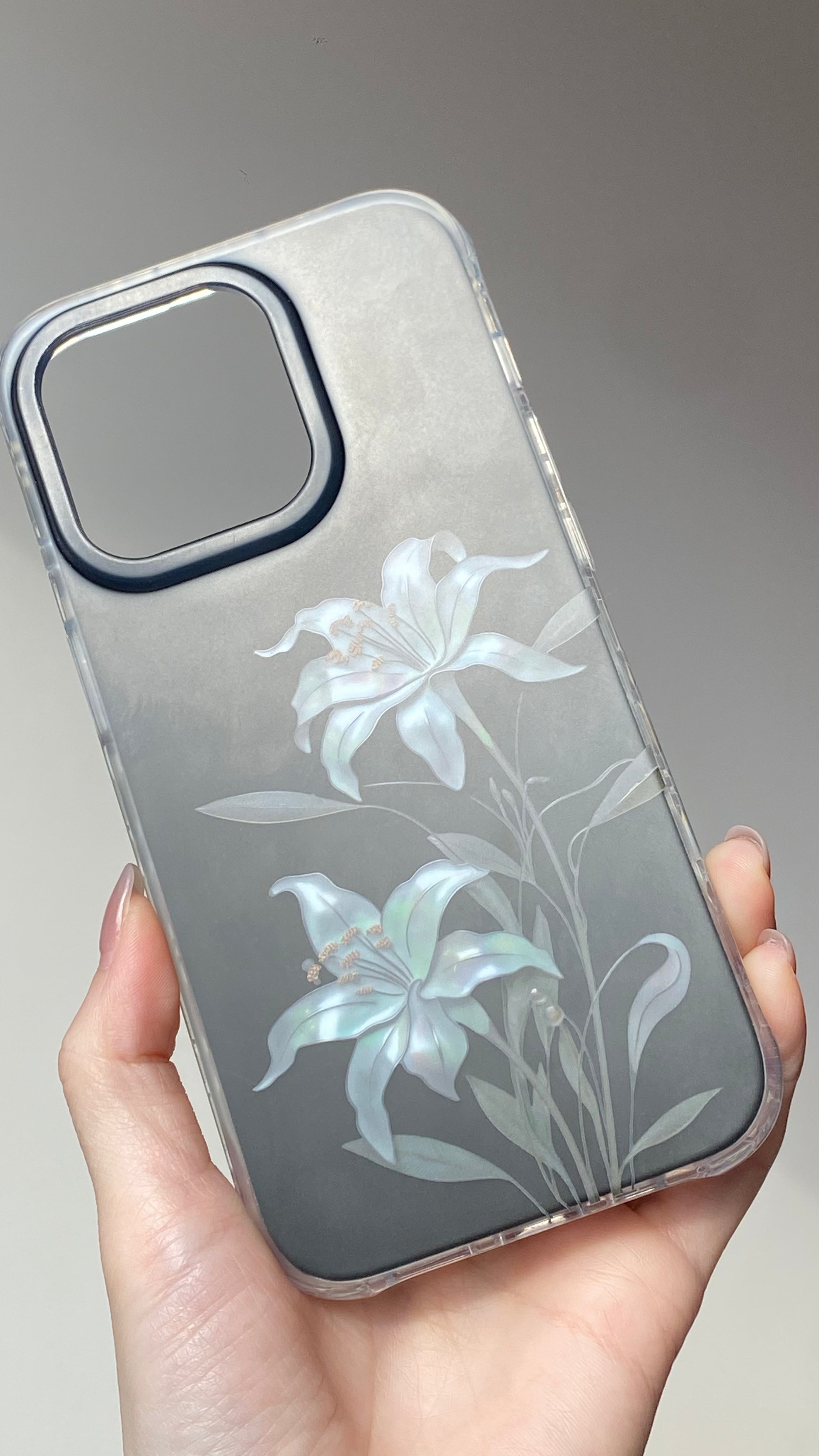 「Chinoiserie」Moonlight Flower Printed Phone Case | iPhone Case | Three Fleas