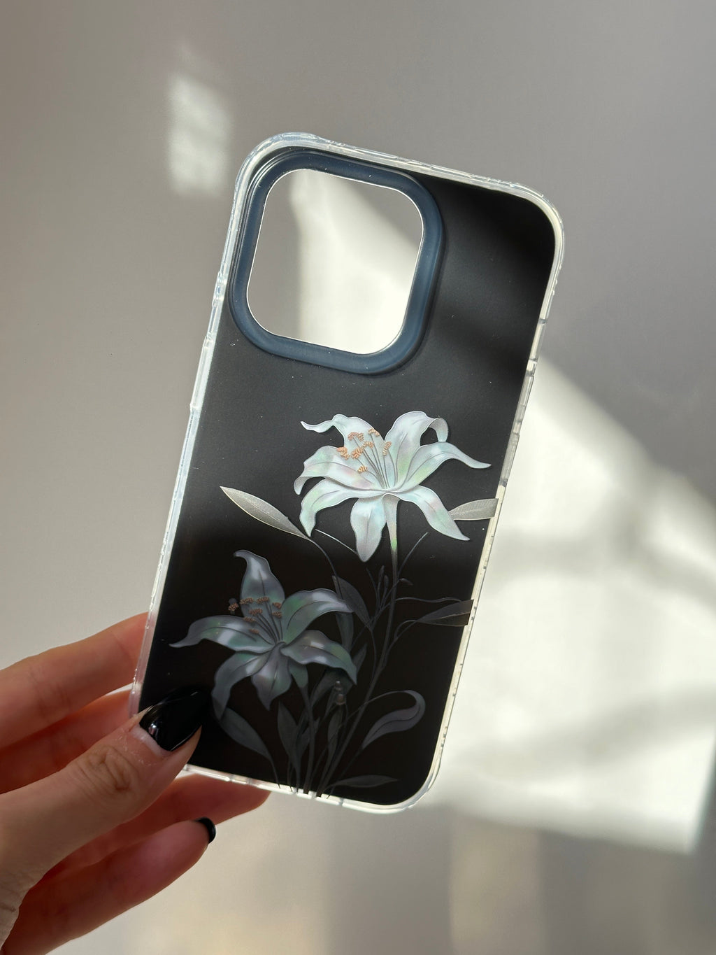 「Chinoiserie」Moonlight Flower Printed Phone Case | iPhone Case | Three Fleas
