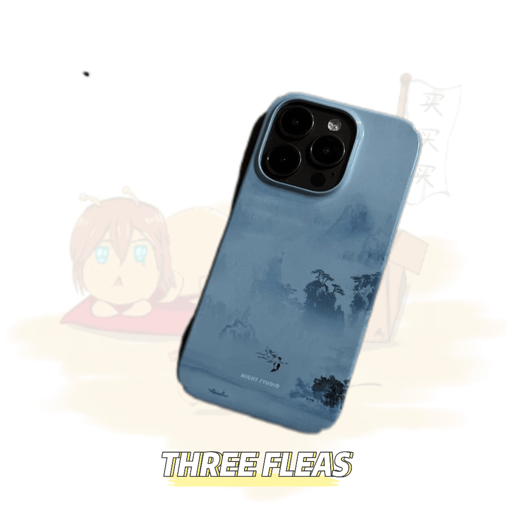 「Chinoiserie」Mountain Morning Chinese Ink Painting Phone Case | iPhone Case | Three Fleas