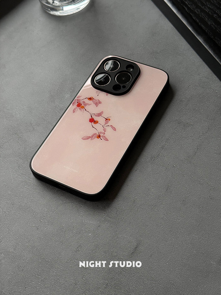 「Chinoiserie」Persimmon Printed Phone Case | iPhone Case | Three Fleas