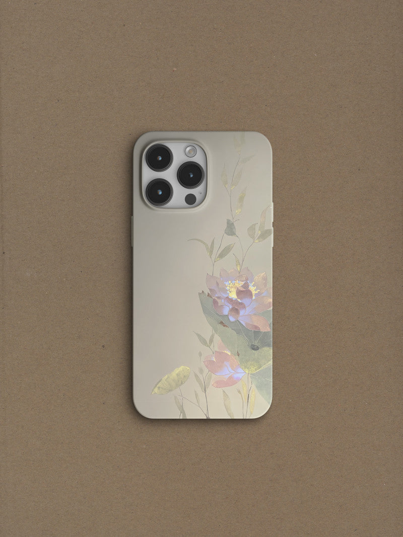 「Chinoiserie」Summer Lotus Printed Phone Case | iPhone Case | Three Fleas